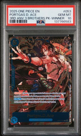 2025 #053 Portgas D. Ace PSA 10